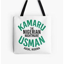 Kamaru Usman Root All Over Print Tote Bag