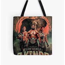Francis Ngannou - Kamaru Usman - Israel Adesanya UFC Africa All Over Print Tote Bag