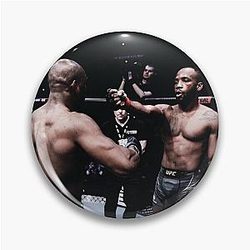 Leon Edwards vs Kamaru Usman Headshot UFC Welterweight Champion Pin
