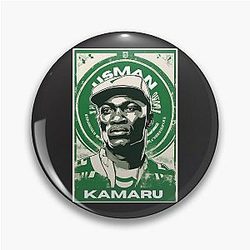 Vintage Kamaru Usman Strong Mixed Martial Artist King of Nigerian Fighters Pin