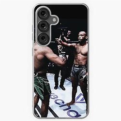 Leon "Rocky" Edwards vs. Kamaru Usman Headshot - UFC Welterweight Champion Samsung Galaxy Soft Case