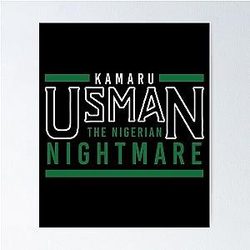 Kamaru Usman Nigerian Nightmare Poster