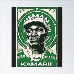 Vintage Kamaru Usman Strong Nigerian Fighter Martial Arts King Poster