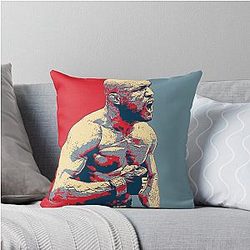 Kamaru Usman Nigerian Nightmare Throw Pillow