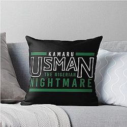 Kamaru Usman - The Nightmare Throw Pillow
