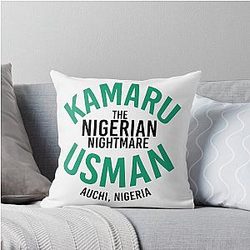 Kamaru Usman Throw Pillow