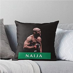 Kamaru Usman The Nigerian Nightmare Throw Pillow