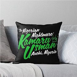 Kamaru Usman The Nigerian Nightmare Throw Pillow