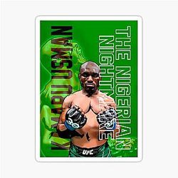 The Greatest of All Time – Kamaru Usman The Nigerian Nightmare Artwork Sticker