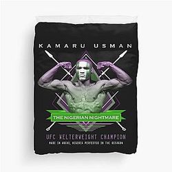 Kamaru Usman Nigerian Nightmare Duvet Cover