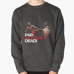 Leon Edwards headkicks Kamaru Usman - P4P Headshot Pullover Sweatshirt