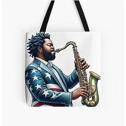 Kamasi Washington Jazz All Over Print Tote Bag