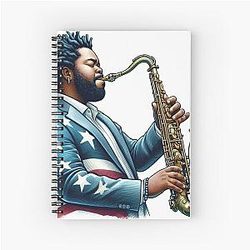 Kamasi Washington Jazz Spiral Notebook