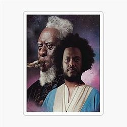 Kamasi Washington and Pharaoh Sanders Sticker