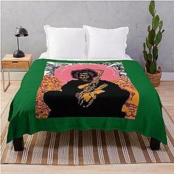 Kamasi Washington 66 Best Men's Fashion Old Fashioned Graphic Throw Blanket