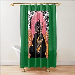 Kamasi Washington Best Men's Fashion Graphic Shower Curtain