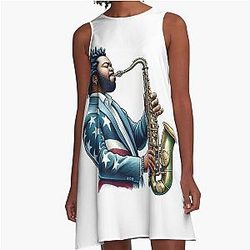Kamasi Washington Jazz A-Line Dress