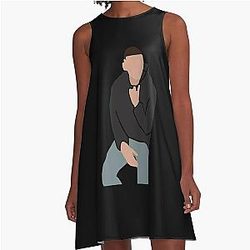 Kane Brown Sticker A-Line Dress
