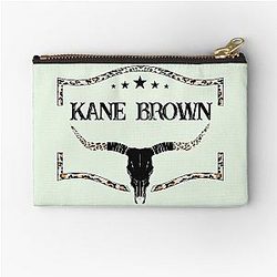 Kane Brown Cow Skull Country Music Concert Zipper Pouch