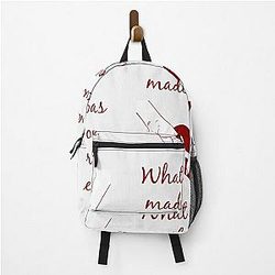 Quote Kane Brown what ifs What if I was made for you and you were made for me - red| Perfect Gift|kane brown gift Backpack