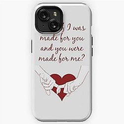 Quote Kane Brown what ifs What if I was made for you and you were made for me - red| Perfect Gift|kane brown gift iPhone Tough Case