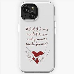 Quote Kane Brown what ifs What if I was made for you and you were made for me - red iPhone Tough Case