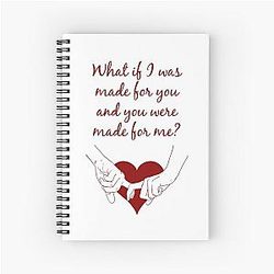 Quote Kane Brown what ifs What if I was made for you and you were made for me - red Spiral Notebook
