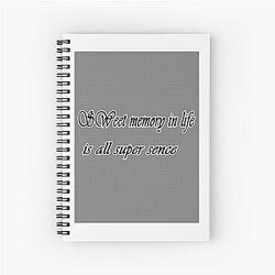 memory| Perfect Gift|kane brown gift Spiral Notebook
