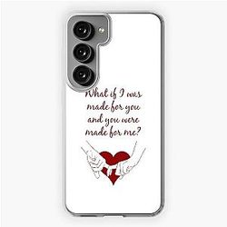 Quote Kane Brown what ifs What if I was made for you and you were made for me - red Samsung Galaxy Soft Case