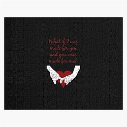 Quote Kane Brown What Ifs What If I Was Made For You And You Were Made For Mered Lightweig Jigsaw Puzzle