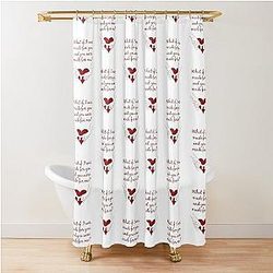 Quote Kane Brown what ifs What if I was made for you and you were made for me - red Shower Curtain