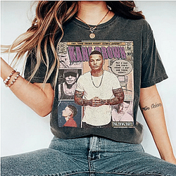 Kane Brown Washed T-shirts - 90S Vintage  Art One Thing Right Album