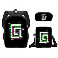 Karl Jacobs Trippy Logo Travel Rugzak schouder Zakpenbak