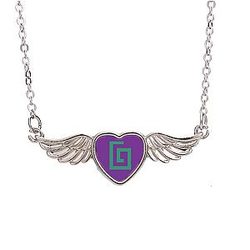 Karl Jacobs Prachtige zinklegering hanger Mooie Angel Wing ketting