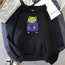 Karl Jacobs Hoodies - Karl Jacobs Frog Cartoon Hoodie Official Merch KJM0911