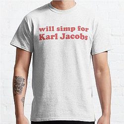 Karl Jacobs T-Shirts - Will Simp For Karl Jacobs Classic T-Shirt RB1006