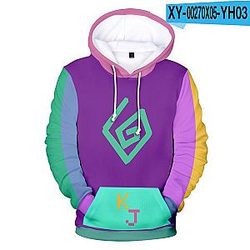 Karl Jacobs Block Print YouTuber Merch Pullover Hoodie