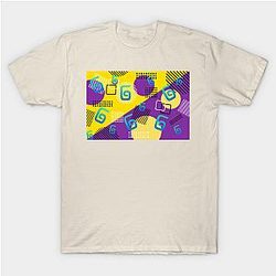 Karl Jacobs T-Shirts - Karl teken op patroon T-shirt TP2409