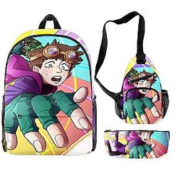 Karl Jacobs 3pcs/set Backpack - Waterproof School Backpack BP006 [ID15071]