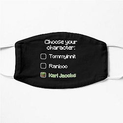 Karl Jacobs Face Masks - Choose your character - Karl Jacobs Flat Mask RB1006 [ID8692]