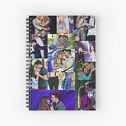 Collage and soy Luna Spiral Notebook