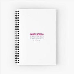 Karol Sevilla Spiral Notebook