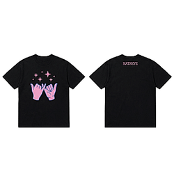 Pinky Swear Stars Graphic LA 1604 KATSEYE T-Shirts