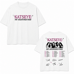 The Wildworld Tour Pink Glitter LA3107 KATSEYE T-Shirts