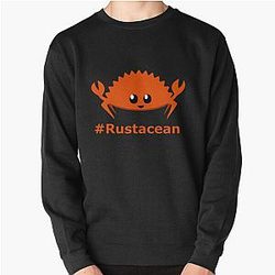 Rust Language  Lang Unofficial Mascot - Ferris the crab Rustacean Pullover Sweatshirt