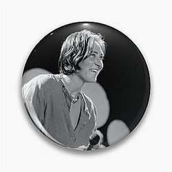 K.D. lang - BW Photograph Pin