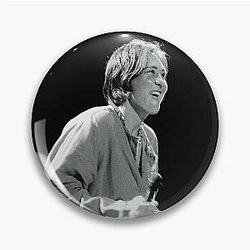 K.D. lang - BW Photograph Pin