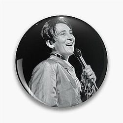 K.D. lang - BW Photograph Pin