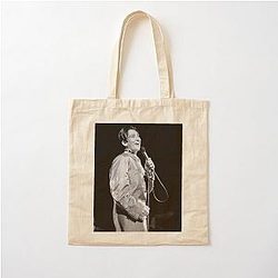 K.D. lang - BW Photograph Cotton Tote Bag