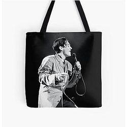 K.D. lang - BW Photograph All Over Print Tote Bag